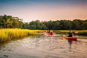 Kayaking on the Intracoastal Waterway in Little River, SC