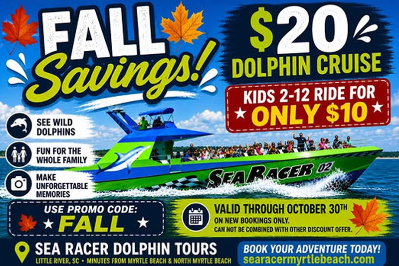 Sea Racer Myrtle Beach Fall Savings