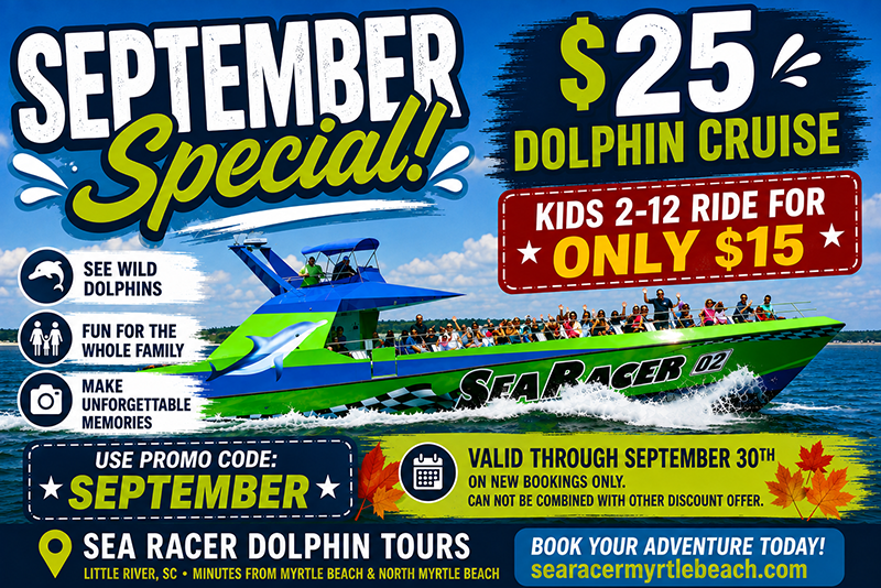 SeaRacer Dolphin Tour September Special